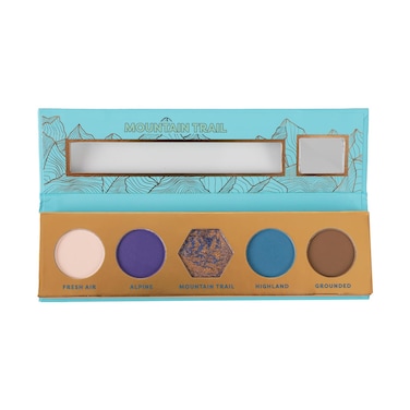 Profusion Cosmetics Blooming Beauty 5-Shade Eyeshadow Palette - Highly Pigmented Eyeshadows for Stunning Day &amp; Night Looks (Mountain Trail)