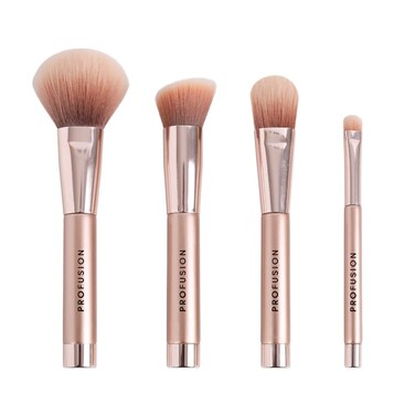 Profusion Cosmetics Magnetix Core Collection, Premium Synthetic and Natural Fiber Makeup Brushes Set for Flawless Look, Essential Beauty Tools to Complete Your Look