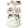 Diamond Pattern Three Layers Perfume Organizer, 360 Rotating Diamond Cosmetic Storage Box Transparent Acrylic Swivel Shelf Desktop Skin Care Product Dresser Finishing, Plus Size