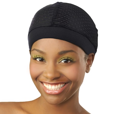 DONNA Cool Mesh Dome Wig Cap Black