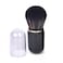Retractable Kabuki Brush Travel Makeup Brush, Cute Capsule-shape Blush Brush, Foundation Brush, Suitable for Liquid Foundation, Pressed Powder, Contour Cream, Black