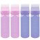 ELANE 4 Pcs Root Comb Applicator Bottle 6oz,Hair Oil Applicator Bottle for Hair,Oil Comb Applicator Hair Bottle Applicator for Hair Dye Shampoos Hair Salons Camping Traveling(purple+pink)