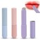 3 Pcs Elastic Silicone Lip Brush with Lid, Angled Multi-Purpose Silicone Lip Applicator, Reusable Makeup Lip Mask Applicator for Concealer Eyeshadow Balm Foundation