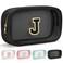 YOOLIFE Initial Travel Essentials Makeup Bag, Skin Care Clear Toiletry Bag Pouch Cosmetic Bag Case Large Makeup Bag Personalized Birthday Gifts for Women Birthday Gifts for Her Wife Black J