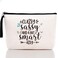 Bestie Makeup Bag Inspirational Gifts for Women Sarcasm Gifts for Her Teen Friends Funny Novelty Cosmetic Bags Classy Sassy and a Bit Smart Assy Travel Bag for Appreciation Mothers Day Birthday