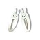 KOZUKI Cute Bunny Hair Clip, Pack of 2, Japanese Anime Style, Large, White, Female
