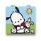 KOZUKI Pochacco Mirror Anime Compact Mirror Kitty Mirror Pink Compact Mirror Pink Magnifier Mirror Carry Out Mirror Make up Mirror (Sunny Pocha)