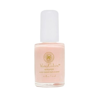 Honeybee Gardens Water-Based Nail Enamel, Whisper, Very Sheer Translucent Pink, Eco-Friendly, Odorless &amp; Vibrant Polish, 0.5 fl oz