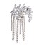 Suoirblss 1PC Women Lady Girls Rhinestones French Hair Barrette Hairclip Elegant Butterfly Tassels Hairpin Fancy Hair Accessories Spring Clips
