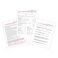 Saline Tattoo Removal Intake, Consent, and Aftercare Form   75 Pack   8.5 x 11" A1 Forms   Clients Signature   Client Forms Bundle   White and Pink Design