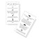 Salt &amp; Saline Tattoo Removal Aftercare Instructions   50 Pack   Size 2x3.5" inch Business Sized Card   Safe Tattoo Lightening Removal   White Card Design