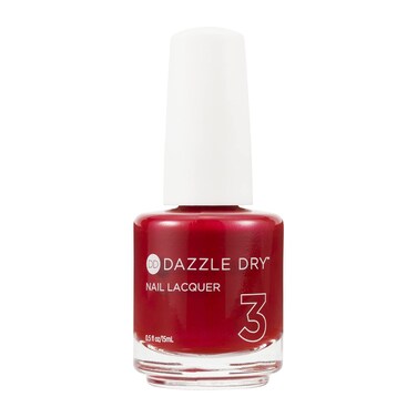 Dazzle Dry Nail Lacquer (Step 3) - High Velocity Red - A classic full coverage red with subtle magenta shimmer. Full coverage shimmer. (0.5 fl oz)