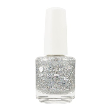 Dazzle Dry Nail Lacquer (Step 3) - Diamond - A holographic micro-glitter in a clear base. (0.5 fl oz)