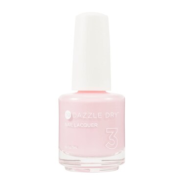 Dazzle Dry Nail Lacquer (Step 3) - Girlishly Giddy - A classic light pink with cool undertones. Full coverage cream. (0.5 fl oz)