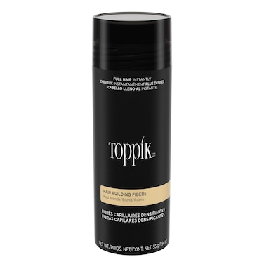 Toppik Hair Building Fibers, White, 55g   Fill In Fine or Thinning Hair   Instantly Thicker, Fuller Looking Hair   9 Shades for Men Women
