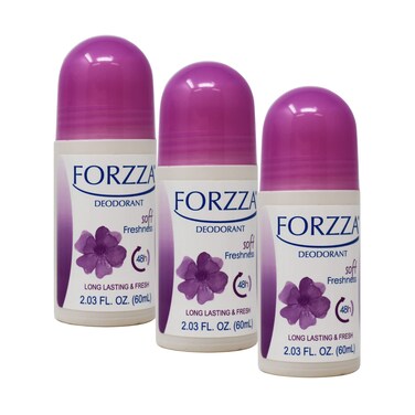 Roll-on Deodorant Soft Freshness, 3-pack Of 2.03 Oz each, 3 Roll-On Bottles