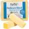 ForPro Professional Collection Yellow Pedicure Block, 220/220 Grit, Three-Sided Pedicure Nail Buffer, 3.75&rdquo;L x 1&rdquo;W x 1&rdquo;H, Yellow, 15-Count