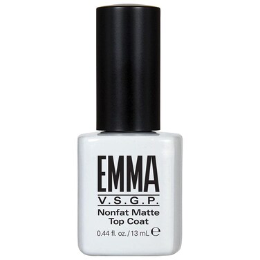 EMMA Beauty Nonfat Matte Top Coat Treatment for UV/LED Light Cure Gel Polish, 0.44 fl. oz.