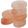 Flat Oval Massage Stone, Pink Crystal Hand-Carved Stone for Massage Therapy, Deodorant and Salt and Sugar Scrubs, 2.5&rdquo; W x 3.5&rdquo; L x 1&rdquo; D (Pack of 6)