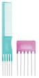 Cricket Ultra Clean Metal Hair Lifting Combs for Volumizing and Styling &ndash; Anti-Snag, No-Slip Pick Combs for Wet and Dry Hair, Includes Free Travel Comb - 2 Count