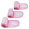 (3 Pack Adjustable Facial Makeup Headband with Magic Tape Super Absorption Microfiber Terry Cloth Sweat-Absorbent Spa Headband Facial Washing Wrap Yoga Sports Hairband (Microfiber Pink)