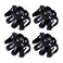 AUEAR, Octopus Clip Jaw Hair Claw Spider Hairpins for Thick (Black, 4 Pack, 3.15"x2.95")