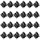 AUEAR, 24 Pack Mini Jaw Clips Plastic Hair Claw for Girls and Women Black Small
