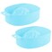 AUEAR, 2 Pack Manicure Bowls Nail Soaking Soak Off Tray Art Polishing Remover Hand Wash Spa Tool, Blue