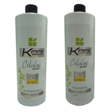 Cirugia Capilar kari Celulas Madres 32oz Tratamiento Capilar resultados profesionales 1 litro + shampoo