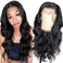 Foreverlove Body Wave Lace Front Wigs Human Hair Pre Plucked with Baby Hair 200% Density Unprocessed Brazilian Virgin Remy Human Hair 13x4 Transparent Lace Frontal Wigs for Women (12 Inch)