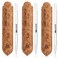 GERMANIKURE Glass Cuticle Stick, 3pc Set - Ethically Made in Czech Republic - Cuticle Pusher &amp; Remover, Callous &amp; Dry Skin Fingertip File, Nail Shaper