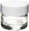 (250 Pack) 5ml Glass Concentrate Screw Top Jars   Essential Oil, Concentrate, Lip Balm or Makeup Containers   White Lids