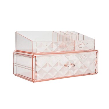 ZHIAI Acrylic Cosmetic Storage Drawers and Jewelry Display Box (1 Drawer) Makeup Organizer and Storage Jewelry Holder