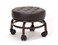 Elitzia Pedicure Foot Stool Beauty Salon SPA Foot Bath Footstool Two Color Optional Thick Support Seat Quality Wheels ET28499（Dark Brown）