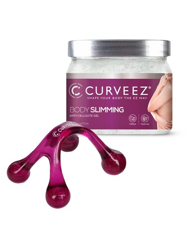 CURVEEZ Slimming Cream, Navel Arm Leg Belly Fat Burning Cream, Weight Loss Skin Firming Moisturizing Massage Gel for Cellulite, Soothing, Relaxing, Tightening &amp; Slimming (16 Oz)