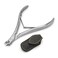 GERMANIKURE Tower Point Cuticle Trimmer - 1/2 Half Jaw Nipper - Ethically Made in Germany - FINOX Stainless Steel Professional Sharp Cuticle Remover in Leather Case &ndash; Manicure Tool, r145, 5mm