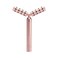 YouthLab Revolution Roller - Germanium Stone Uplifting Face/Body Beauty Massage Tool/Roller/Wand for Skin Tightening/Firming, De-Puffing, Anti-Aging (Rose Gold)