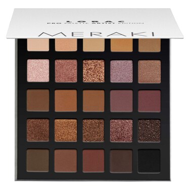 LORAC PRO Matte &amp; Shimmer Eyeshadow Palette, Metallic High Pigmented, Mirror Compact