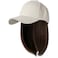 YEKEYI Baseball Cap Wig with Hair Extensions Synthetic Wig Hat for Women Adjustable Baseball Hat