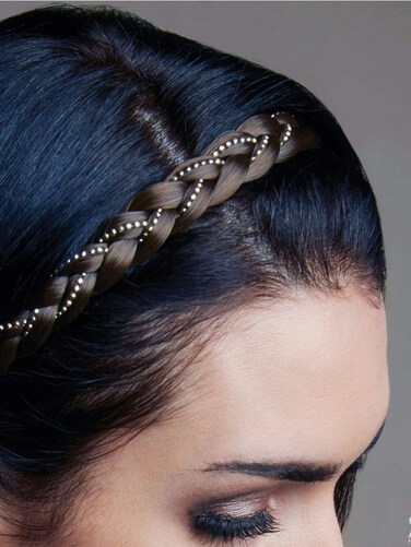 REVLON Synthetic Hair Braid Band and Tie Braid band (Dark Brown)