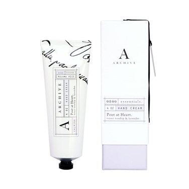 Archive Poet At Heart Hydrating Hand Cream for Women &amp; Men Natural Ingredients Moisturizing Lotion for Dry Hands 4 oz