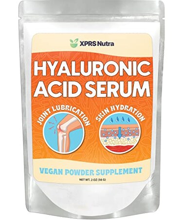 XPRS Nutra Hyaluronic Acid Powder - 14 Grams of Pure Hyaluronic Acid Serum Powder - DIY Serum for Face and Skin - Food and Cosmetic Grade Hyaluronic Acid Pure Powder (2 oz)