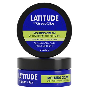 GREAT CLIPS LATITUDE Molding Cream   Hair Gel for Men   Low to Medium Hold + Low Shine   2oz