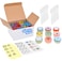 Kare &amp; Kind Lip Balm Container Jars - for Cosmetics - 48-Pack - 6 Colors - DIY - Transparent - 5 Gram (5 ml/0.17 Oz) - Including 48 Writeable &amp; 48 Printed Lip Balm Stickers - Screw Cap Lids - Empty