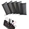 Patu Zipper Mesh Bags, Long Case, 5 Pieces, Beauty Makeup Cosmetic Accessories Organizer, Travel Toiletry Kit Set Storage Pouch, Black