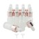 10 PCS 1/6oz (5ml) White Frosted Glass Dropper Bottles Perfume Aromatherapy Cosmetic Container Essential Oils Sample Mini Empty Dropper Bottles with Funnel Include