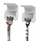 LUEXBOX 2 Pack Plastic Razor Holders With Cover for Shower, Wall Mount Razor Shaver Hook, Self Adhesive Razor Hanger Stands Compatible with Gillette Fusion 5 Proglide, Mach 3 Classic (White)