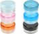 6PCS Random Color Mini Round Plastic Cosmetic Container Jars,Small Reusable Plastic Cream Sample Mini Round Empty Bottle Jar Pot Cosmetic Container Stylish,Refillable Containers