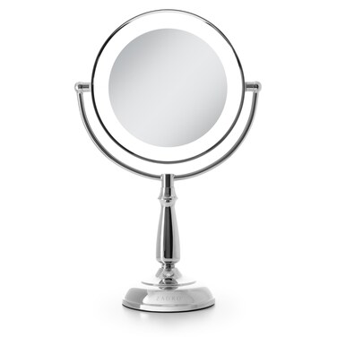 Zadro 11" Makeup Mirror with Lights and Magnification Dimmable Touch LED Lighted Makeup Mirror with Magnification 10X/1