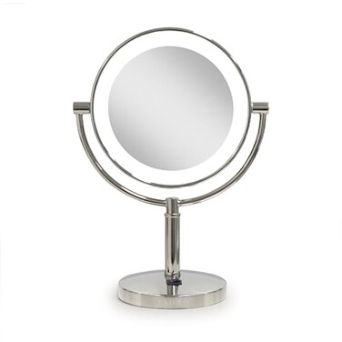 Zadro Laguna 11" Makeup Mirror with Lights and Magnification LED Lighted Makeup Mirror with Magnification 5X/1X